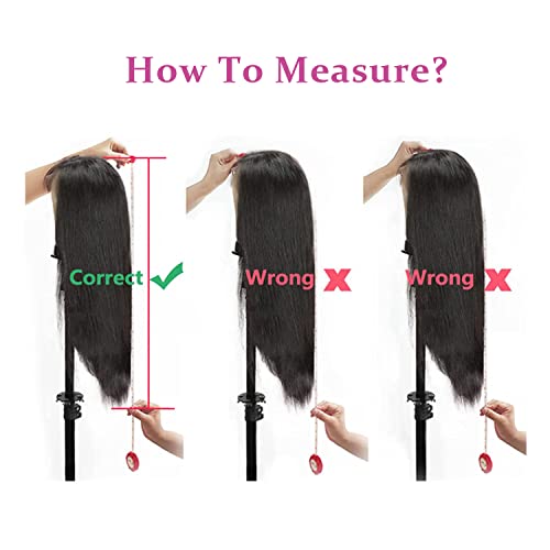 DULOVE 30 Inch Lace Front Wigs Human Hair Pre Plucked With Baby Hair 13x4 Straight HD Transparent Lace Front Wigs for Women 200 Density Glueless Natural Color