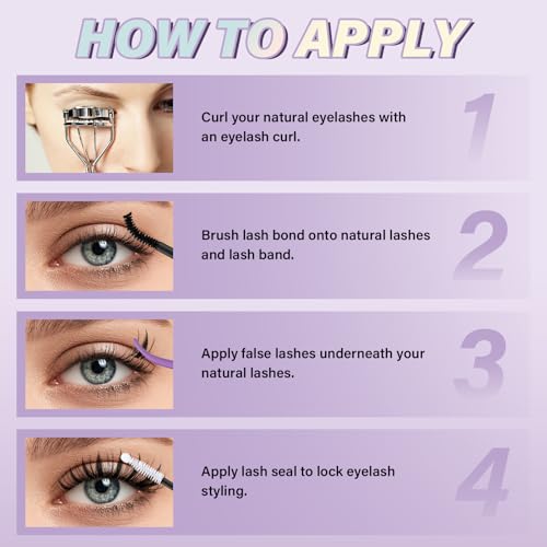 B&Q Fairy Lash Clusters Invisible Band False Eyelashes Clusters Natural Cluster Eyelash Extensions Comfortable Individual Lashes Extension DIY Soft Eyelash Clusters£¨Fairy-MIX8-18mm£©
