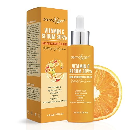 Vitamin C Serum with Pure Retinol, Hyaluronic Acid, & Organic Anti-Aging Formula - 4 Fl Oz