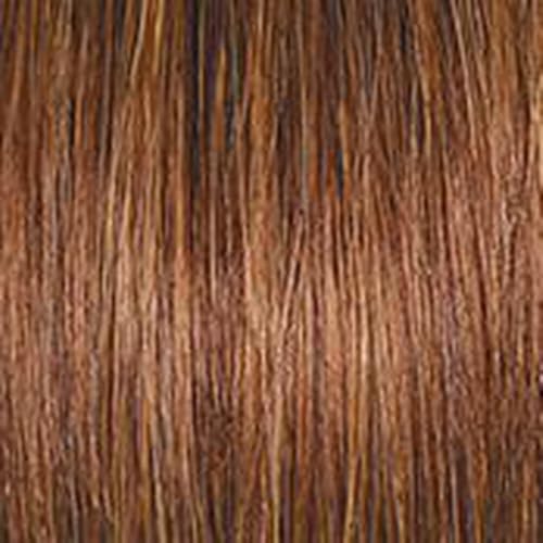 Raquel Welch Cinch Short Sassy Asymmetrical Boy Cut Wig by Hairuwear, Average Cap, SS8/25 Golden Walnut