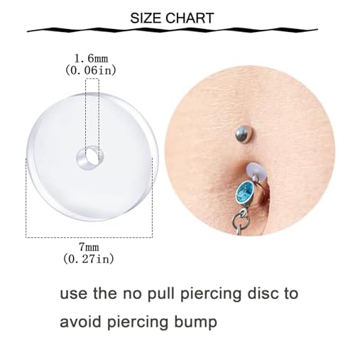 QWALIT Belly Button Piercing Gun Kit - Silver Navel Piercing Gun