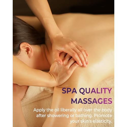 Body Firming Oil, 3.4 FL OZ Body Oil After Shower ? With 790,000ppm Tightening Oil(Grape Seed Jojoba Sweet Almond) &10,000ppm Hyaluronic Acid ? Fast-Absorbing For Hydrating Full Body, Lavender