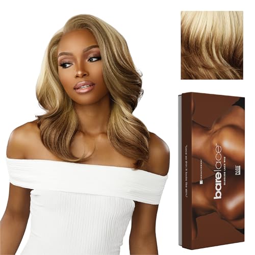 Sensationnel Bare Lace 13X6 Wigs - Unit 14 Lacefrontal Glueless Synthetic 180 Degree Preplucked Hairline (LT613/ASHBROWN)