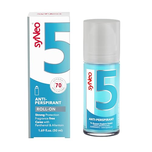 5 Antiperspirant Roll-On, Anti Sweat Deodorant for women against heavy sweating, Anti-Transpirant antiperspirant Roll-on Deodorant, 1 pack 1.69 fl.oz.