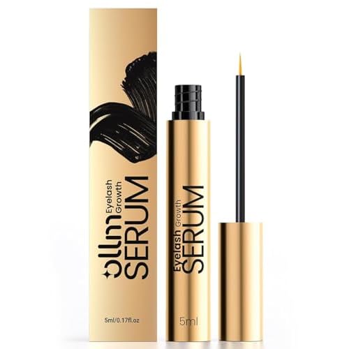 Lash Serum for Eyelash Growth - Natural Lash Enhancing Treatment for Thicker Longer Fuller Looking Eyelashes & Advanced Formula Vegan & Cruelty-Free for Sensitive Eyes, Nightly Use Girls (5ML)