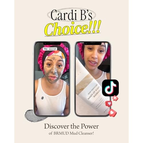 BRMUD Relief Mud Pack to Foam Cleanser - 2-in-1 Purifying & Hydrating Korean Foaming Clay Mask Facial Cleanser for Pore & Sebum Control - Makeup Cleansing Face Wash Korean Skincare (3.71 fl oz)