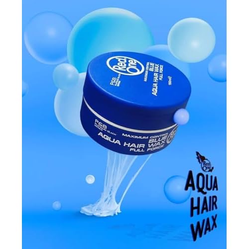 Redone Hair Styling Wax Blue 150ml | Ultra Strong Hold Gel Wax for Men & Women | Bubblegum Scent | Long Lasting High Shine Hair Wax | Professional Edge Control & Wet Look Styling Pomade