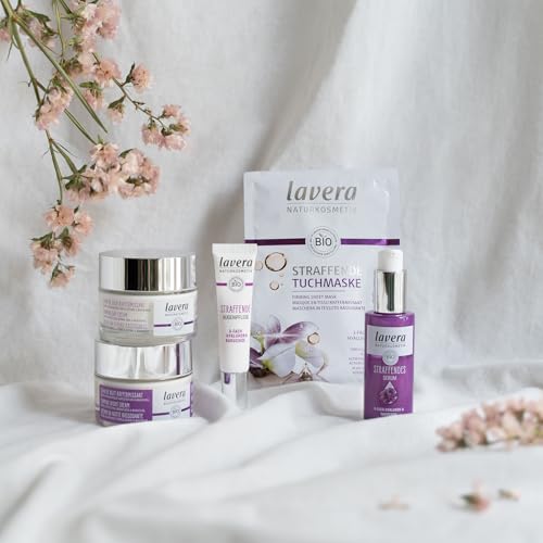 lavera Firming Day Care - Anti Aging Face Cream with Triple Hyaluron & Bakuchiol for Smooth Skin - Anti Wrinkle Face Cream - Face Moisturizer - PETA Certified - Vegan - Made in Germany - 1.7 Fl Oz