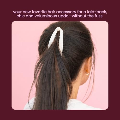 Cobana Banana Clip Hair Clips - Volumizing Hair Claw Clips & Hair Styling Accessories for Thick & Thin Hair - Large 6'' Set of 2 (Black and Brown)
