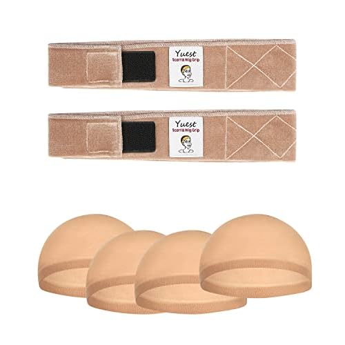 2 Pack Wig Grip Band - Velvet Wig Grips Adjustable Headband Stay Put No Slip Edge Saver