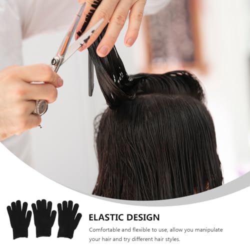 MERRYHAPY Heat Resistant Curling Gloves 3-Pack Insulated Hair Styling Mitts for Safe Use with Curling Irons and Flat Irons Protect Hands from Burns during Hair Styling at Home or Salon