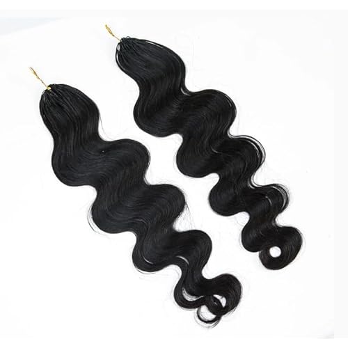 Feather Crochet Hair Pre Looped Crochet Human Hair Curly For Black Women Pre Separated Knotless Crochet Hair Human Hair Body Wave 22Inch 120g