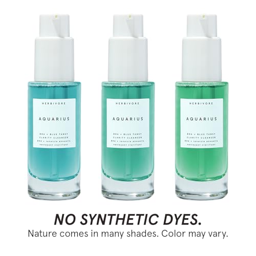 HERBIVORE Blue Besties Duo ? 2-Step Treatment for Acne-Prone Skin, Aquarius Cleanser (50 mL) & Blue Wave Serum (10 mL), Plant-Based, Vegan, Cruelty-Free