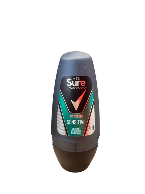 Sure Men Anti-Perspirant Roll-On - Sensitive (50ml) - Pack of 6