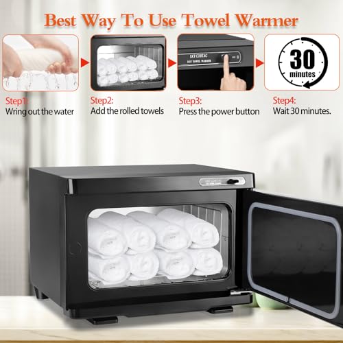 Hot Towel Warmer,Medium Towel Warmer Cabinet,Spa Hot Towel Caddy for Facial (8L Capacity)