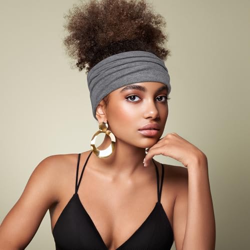 Headbands for Women, 7PCS Wide Cloth Hair Bands for Workout, Yoga, Skincare & Daily Wear, Soft & Stretchy
