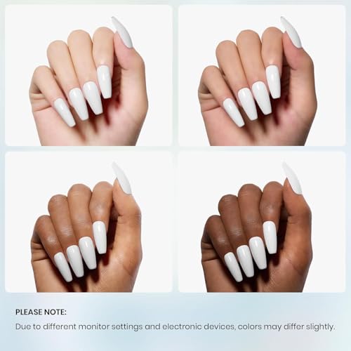 Beetles White Gel Nail Polish,15ml Winter Soak Off UV Gel Polish French Nail Art Manicure Salon DIY Design at Home Gift for Women