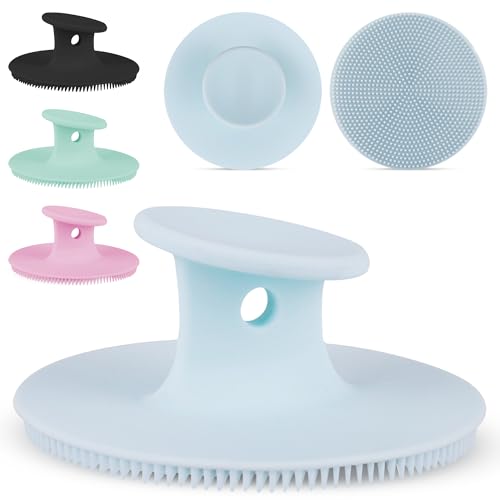 4 PCS Face Scrubber - Premium Silicone Brush and Face Exfoliator Scrubber for Deep Cleansing, Facial Exfoliating, and Pore Cleaning; Ideal Brush for Women and Men, Skin Care Essential