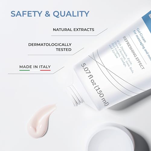 Dul?c - Diosmin Legs 5.07 Fl Oz - Varicose Veins Treatment for Legs, Gel Cream for Circulation and Spider Veins, Cooling Effect Diosmin and Horse Chestnut Cream for Leg Swelling Relief
