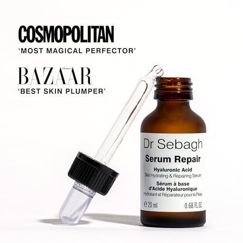 Dr Sebagh Serum Repair (0.68 fl oz) - Award-Winning Hyaluronic Acid Facial Hydrator - Anti Aging & Wrinkle - Skin Moisturizing & Repairing Formula - Collagen Boosting Youthful Glow For Women & Men