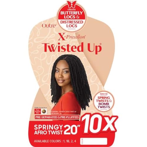 Outre X-Pression - Twisted Up - Springy Afro Twist 20" 10X (DARK BROWN 2)