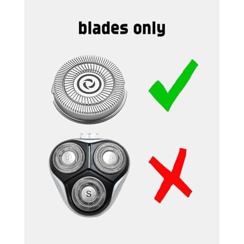 12 Pack Electric Razor Replacement Blades Compatible with rategist Electric Shaver Blades rategist Replacement Blades for rategist Electric Shaver WD-787, 2 Cleaning Brush