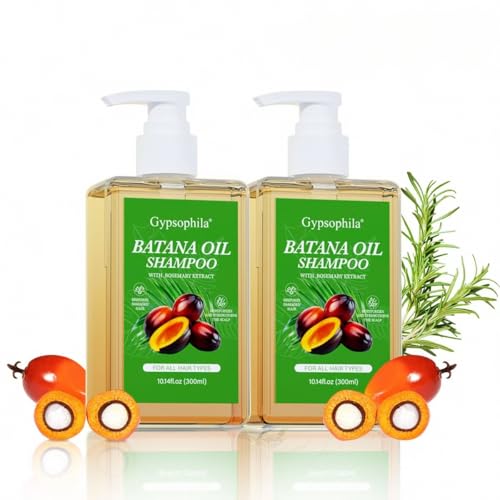2 PACK Batana Oil Shampoo for hair growth, Rosemary Shampoo,Nourishing & Rejuvenating for Softness & Volume, Suitable for Men & Women, Reduces Hair Loss (20.28.14 fl oz)