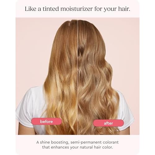 Glaze Super Gloss Color Conditioning Gloss ? Honey Blonde for Medium to Dark Blonde Hair ? Rinse Out Semi-Permanent Hair Gloss that Enhances Color and Boosts Shine & Hydration