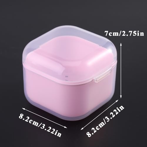 Nail Tool Sterilizer Box Plastic Disinfectant Container for Nail Art Accessories Tools, Portable Nail Drill Bits Sterilizer Tray with Strainer, Soaking Tray Clean Box Manicure Equipment