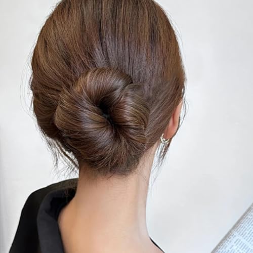 10PCS Hair Bun Maker for Women, Magic Snap Roll Sponge Curler Clips, Easy Donut Maker for Easy Bun Twister, Ballet Buns, French Twist, Updo's, Waves & more - Strong, Flexible, Reusable