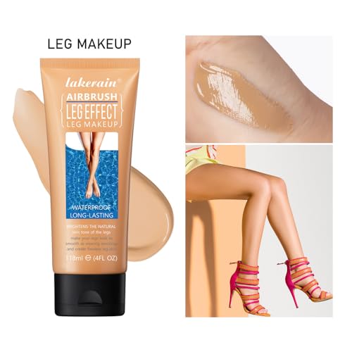 Leg Makeup Waterproof, No Transfer Body Concealer, Coverage for Vein, Scar, Tattoo (#02 Medium Glow, 1Pc)