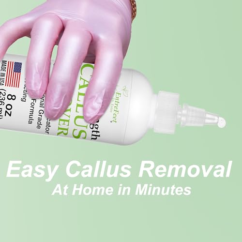 Dr. Entre's Callus Remover Gel: 8oz Extra Strength with Precision Applicator, Callus Remover for Feet, Foot Callus Remover, Foot Care, Pedicure Tools Supplies, Dead Skin Remover