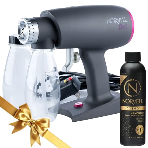 Norvell Oasis Spray Tan Machine Kit with Cosmo Airbrush Spray Tanning Solution ? Professional Sunless Tanning System by Norvell