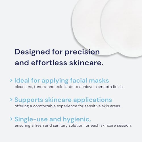 Dukal Reflections Large Cotton Rounds, 3" Spa Pads ? 100 Count (1 Pack) | Soft, Ideal for Skincare & Makeup Removal