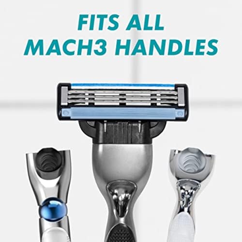 Gillette Mach3 Razor Blades for Men, 3-Blade Razor Refills, 15 Count