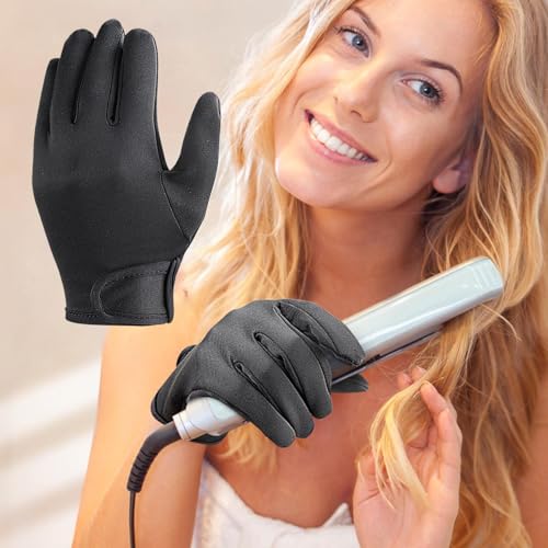 Hair Styling Heat Gloves, Professional Heat Resistant Hand Gloves For Hair Styling, Safe Thick Glove Mitt Household Supplies