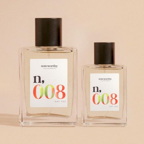 Noteworthy n,008 Say Yes Eau De Parfum ? Pear, Gardenia, Sandalwood | Sophisticated, Warm Fragrance for Any Occasion | Long-lasting Unisex Perfume for Women & Men (100ml)