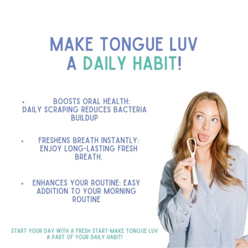 Ergonomic Tongue Scraper - Dentist-Developed Tongue Cleaner for Adults - Gentle Stylish Tongue Scrubber for Oral Care, Dental Hygiene - Large