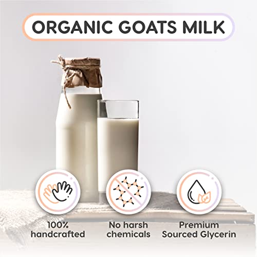 Goats Milk Soap Base Melt and Pour Organic 20 lbs - SLS Free - Organic Melt and Pour Soap Base for Soaps Making - Made from Natural Glycerin - Glicerina para Hacer Jabones Artesanales Organica