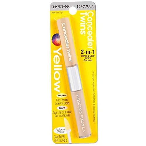 Physicians Formula Cream Dual-Ended Concealer Stick Yellow/Light, Neutralizing, Dark Circles, Scars, Blemishes, Eyes