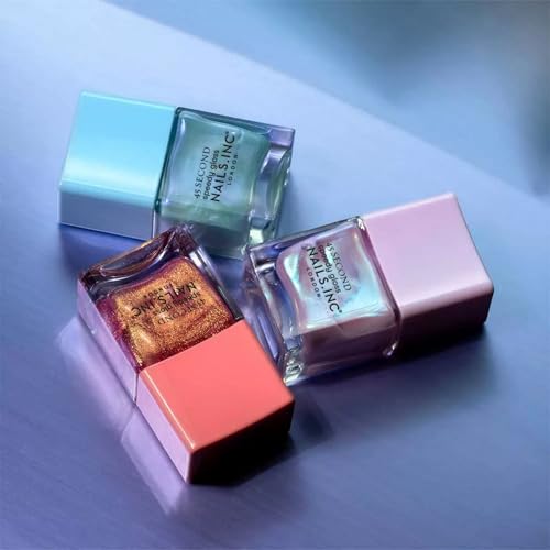 Nails Inc 45 Second Speedy Gloss, Lana, Lilac Shimmer, Metallic, No Chip, Long Lasting, Quick Dry, Air Dry, Professional Manicures & Pedicures, Fingernails & Toenails, Vegan Nail Polish, 0.47 Fl Oz