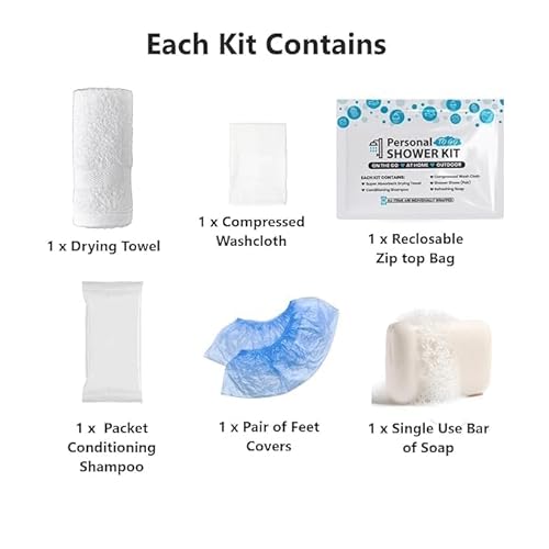 Compact Personal Shower Kit To-Go? Your Hygiene Companion for Travel, Gym, and Outdoor Adventures (100)