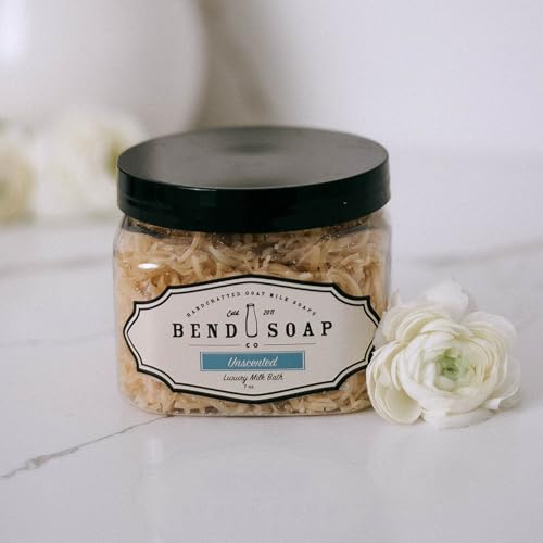 Bend Soap Company Milk Bath, 100% Natural Ingredients, Gentle Cleanser, Hydrates Moisturize and Softens The Skin, Handcrafted Goat Milk Soap, Essential Oil, 2 lbs - Unscented
