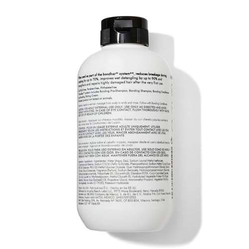 Bondbar Repairing Shampoo, Protects, Strengthens & Hydrates All Hair Types & Textures, Prevents Flyaways & Frizz, Adds Moisture & Shine, Vegan, CrueltyFree, 8 Fl. Oz.