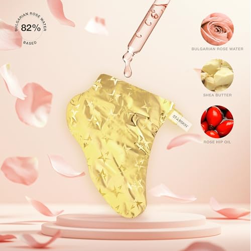 STARSKIN VIP Gold Mask Foot (4 Pieces), Softening Foot Mask for all Skin Types, Korean Skin Care, Hydrating and Moisturizing with Shea Butter and Rose Oil, K Beauty Skincare