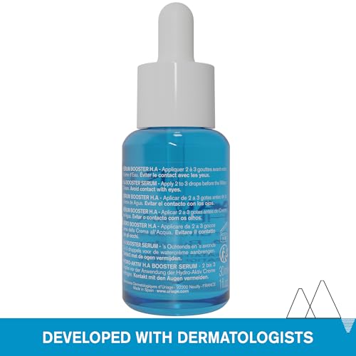 URIAGE Serum Booster H.A. | 1.5% Pure & Natural Hyaluronic Acid | Hydrates, Plumps, Smooths, Paraben Free, Non-Comedogenic, 30 mL / 1.01 oz