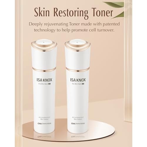 ISA KNOX TE'RVINA AD Regenerating Skincare Set (12.7fl oz) - Hydrating, Nourishing & Firming Toner & Moisturizer Set for Youthful and Radiant Skin, Placenta, Rose Absolute