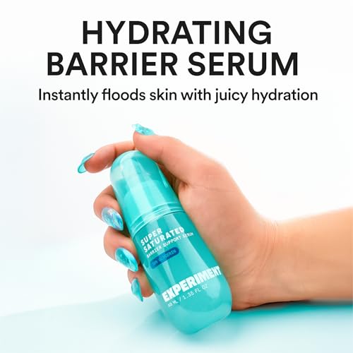 Experiment Super Saturated Ultra Hydrating Barrier Serum ? 30% Glycerin, Polyglutamic Acid + Prickly Pear for Intensive Moisture, Plump + Dewy Skin, 1.35 FL OZ ? Vegan for All Skin Types