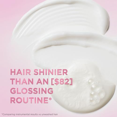 L'Oreal Paris Glossing Sulfate Free Conditioner with Glycolic Acid, Hair Care for Lasting Shine and Smoothness for Dull, Dry Hair, EverPure, 6.8 Fl Oz