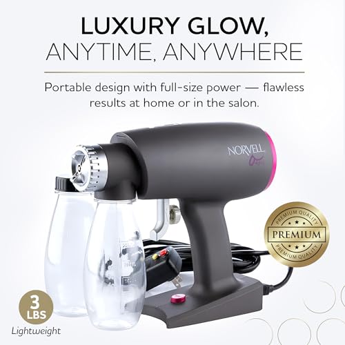 Norvell Oasis Spray Tan Machine Kit with Cosmo Airbrush Spray Tanning Solution ? Professional Sunless Tanning System by Norvell